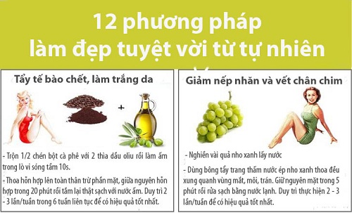 12 phương pháp làm đẹp tuyệt vời bạn không được bỏ qua