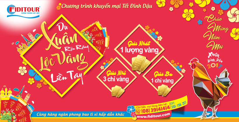 Du xuân rộn ràng, lộc vàng liền tay