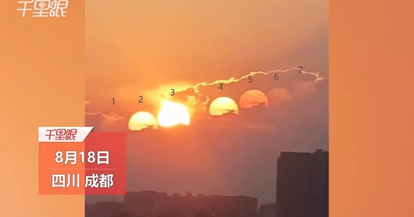 Cảnh cực hiếm: 7 'mặt trời' cùng xuất hiện gây choáng ngợp