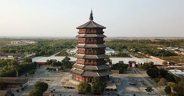 Khám phá ngôi chùa gỗ cao nhất thế giới ở tỉnh Sơn Tây, Trung Quốc